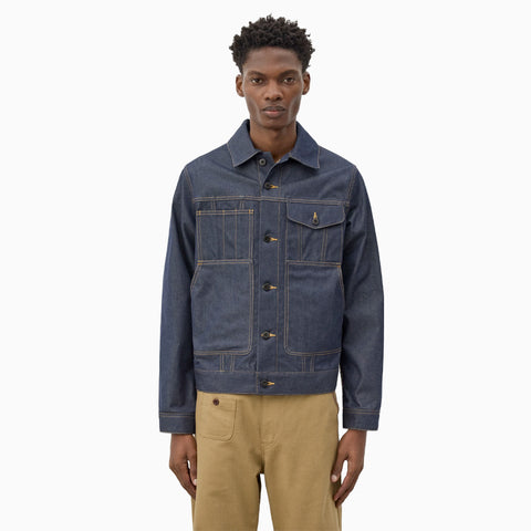 Junya Watanabe MAN Check Panel Denim Jacket Indigo
