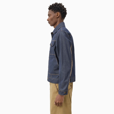 Junya Watanabe MAN Check Panel Denim Jacket Indigo