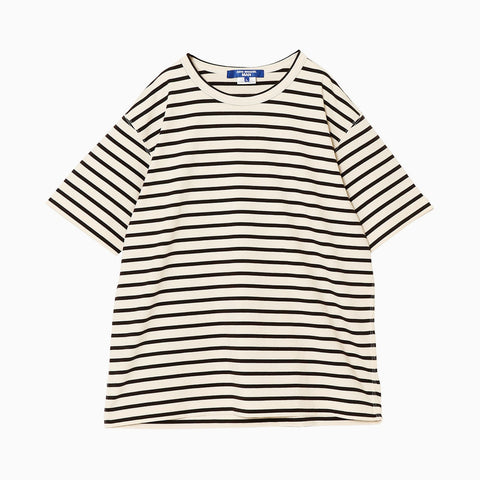 Junya Watanabe MAN S/S Striped T-Shirt Natural / Black