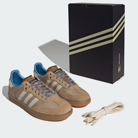 adidas Originals x Wales Bonner Nylon Samba Wonder White / Ash Blue