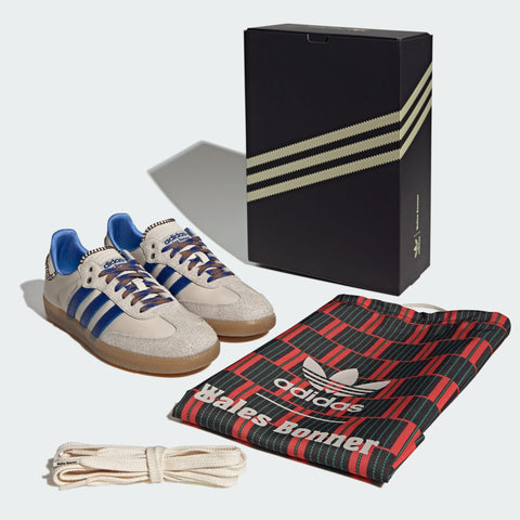 adidas Originals x Wales Bonner Nylon Samba Wonder White / Team Royal Blue