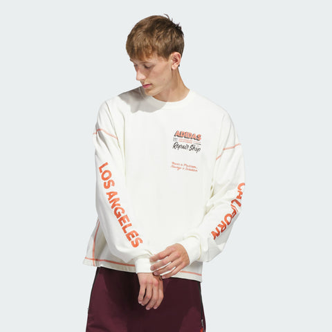 adidas Originals Wilshire Longsleeve T-Shirt White