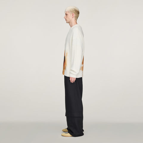 adidas Y-3 AOP Knit Crew Price Core White