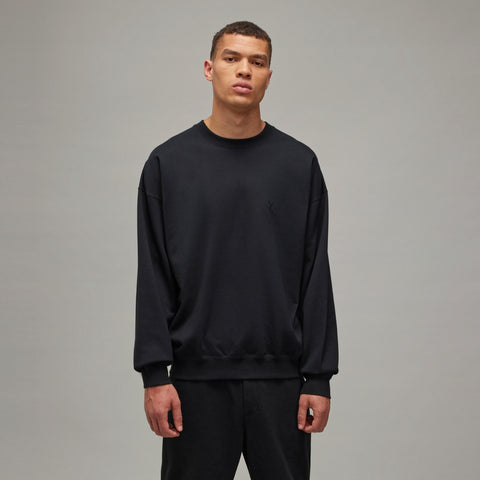 adidas Y-3 Brushed Terry Crew Sweater Black