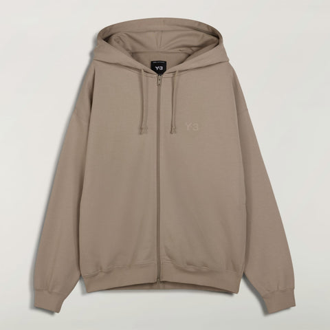 adidas Y-3 Brushed Terry Zip Hoodie Light Brown