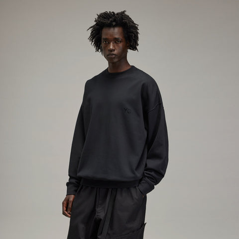 adidas Y-3 French Terry Crew Sweater Black