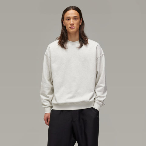 adidas Y-3 French Terry Crew Sweater Light Grey Heather