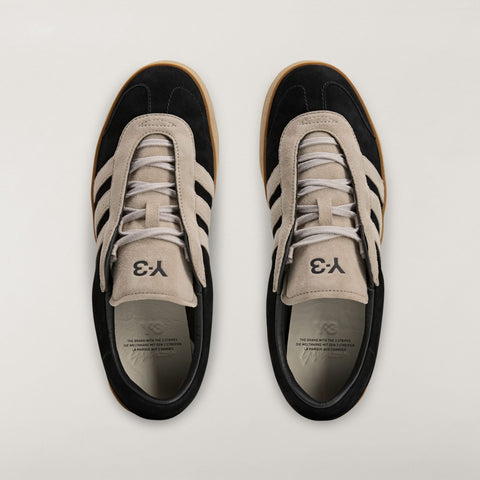 adidas Y-3 Gazelle Black / Light Brown