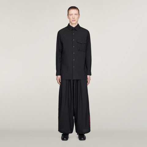 adidas Y-3 Gradient 3-Stripes Nylon Wide Pants Black