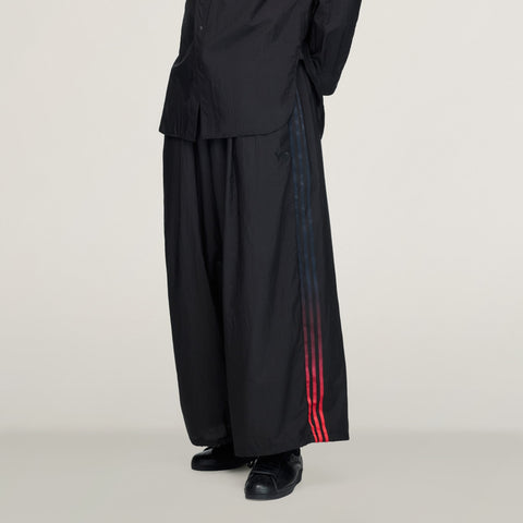 adidas Y-3 Gradient 3-Stripes Nylon Wide Pants Black