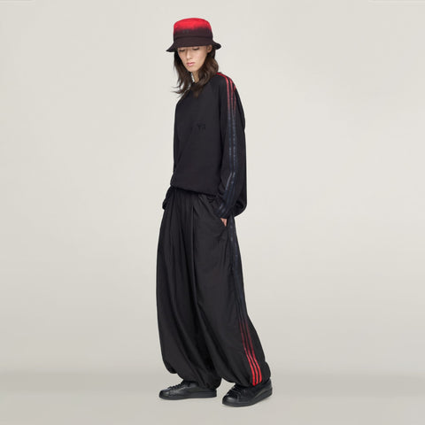 adidas Y-3 Gradient 3-Stripes Nylon Wide Pants Black