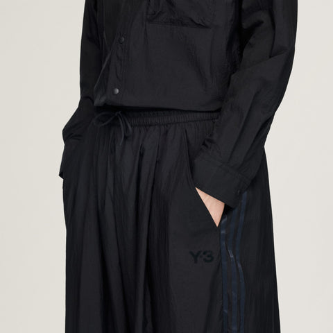adidas Y-3 Gradient 3-Stripes Nylon Wide Pants Black