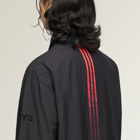 adidas Y-3 Gradient 3-Stripes Nylon Overshirt Black