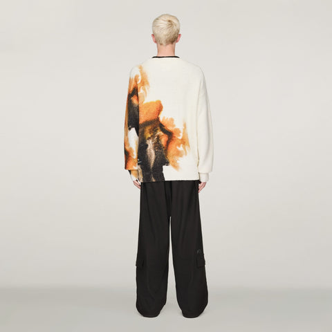 adidas Y-3 Graphic Knit Cardigan Core White
