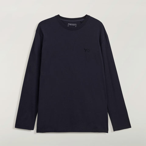adidas Y-3 Logo Long Sleeve Tee Black