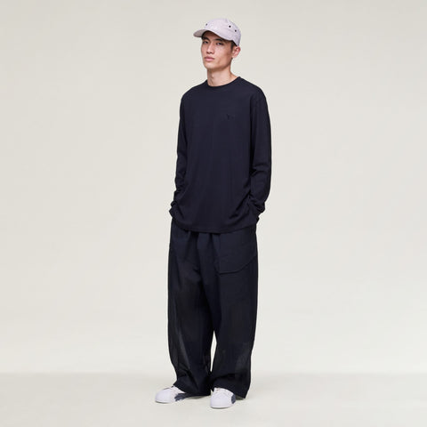 adidas Y-3 Logo Long Sleeve Tee Black