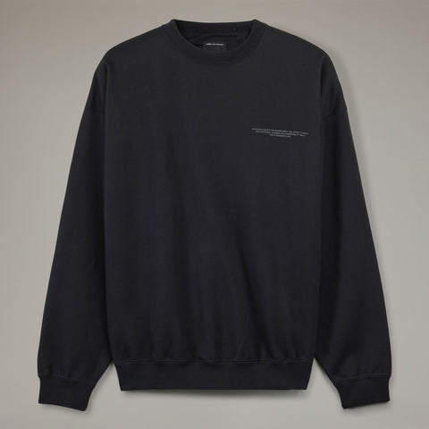adidas Y-3 Logo Crew Sweatshirt Black