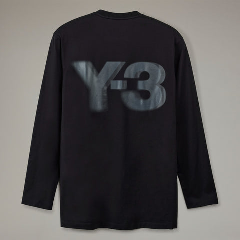 adidas Y-3 Logo Long Sleeve Tee Core Black