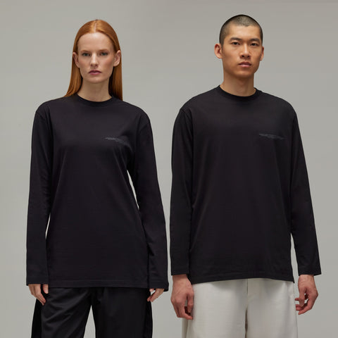 adidas Y-3 Logo Long Sleeve Tee Core Black