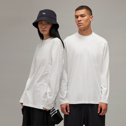adidas Y-3 Long Sleeve Tee Core White