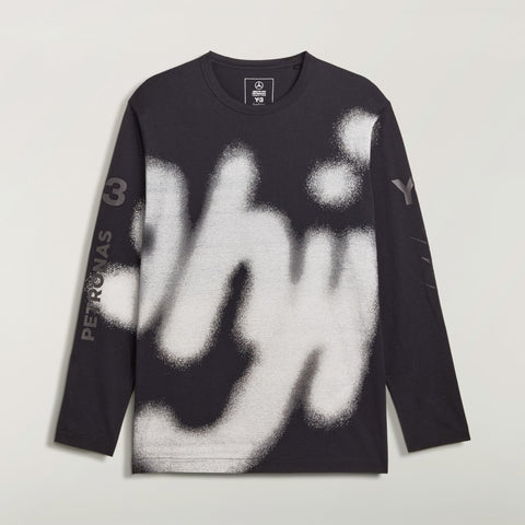 adidas Y-3 x Mercedes-AMG Petronas F1 Team Yohji Graphic Long Sleeve Tee Black