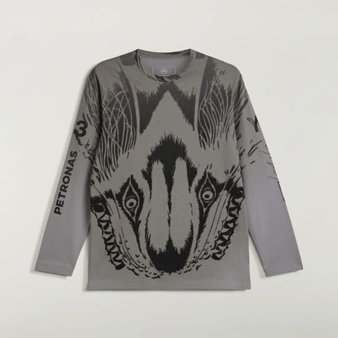 adidas Y-3 x Mercedes-AMG Petronas F1 Team Wolf Graphic Long Sleeve Tee Black