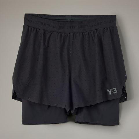 adidas Y-3 Running Shorts + Tights Black