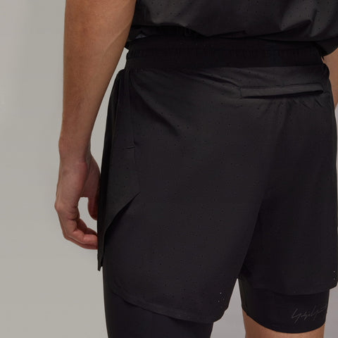 adidas Y-3 Running Shorts + Tights Black