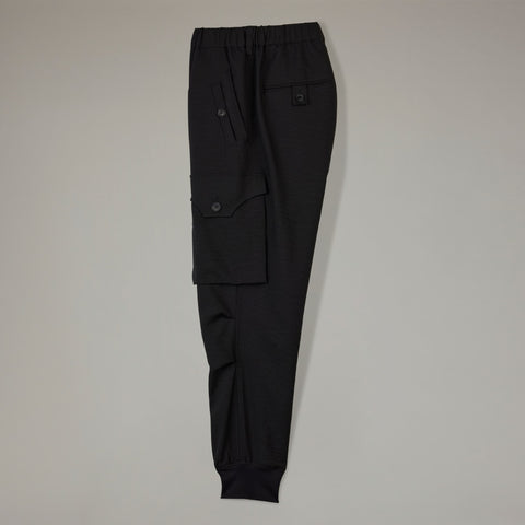 adidas Y-3 Sport Uniform Cuffed Cargo Trousers Black