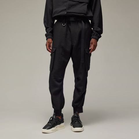 adidas Y-3 Sport Uniform Cuffed Cargo Trousers Black