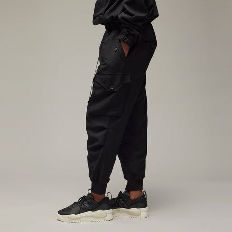 adidas Y-3 Sport Uniform Cuffed Cargo Trousers Black