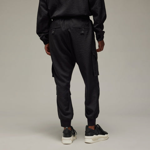 adidas Y-3 Sport Uniform Cuffed Cargo Trousers Black