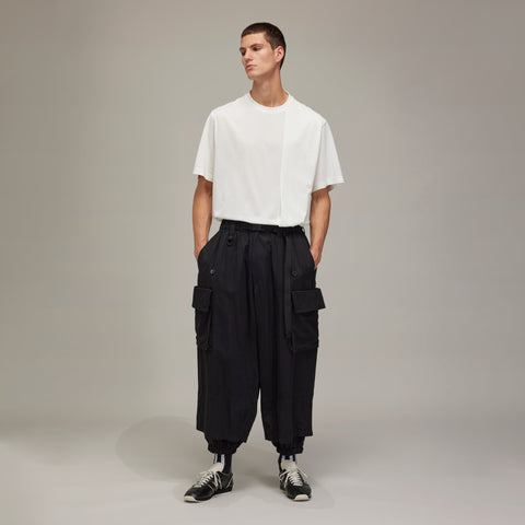 adidas Y-3 Washed Twill Cargo Trousers Black