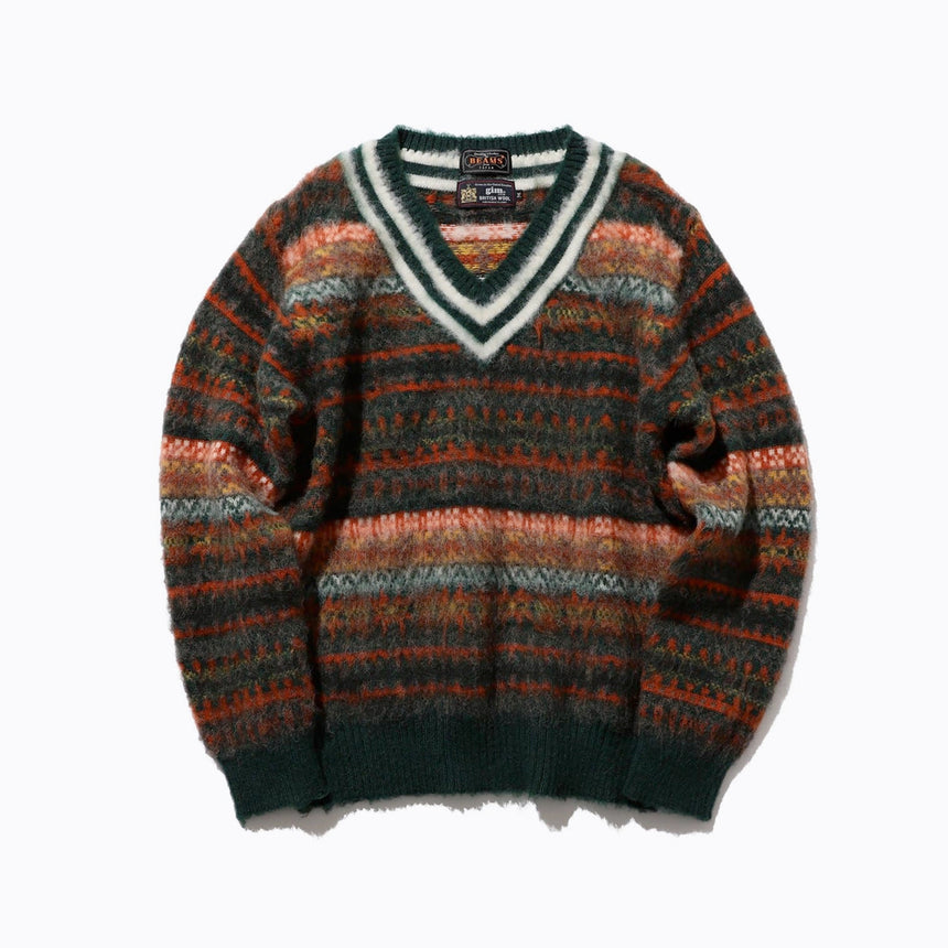 Beams Plus Sweater Wool Green
