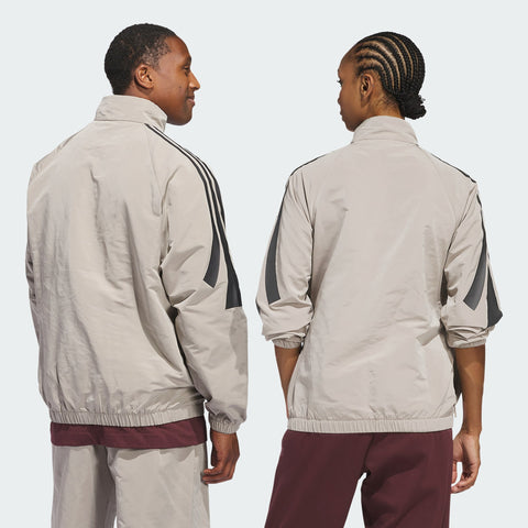 adidas Originals Basketball Woven Half-Zip Sweater Putty Beige