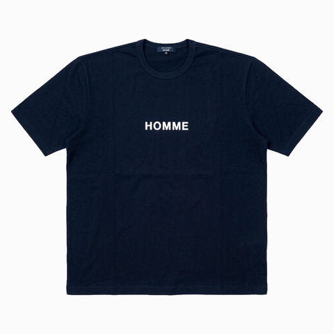 Comme des Garçons HOMME Cotton Tight Tension Jersey Garment Print T-Shirts Navy
