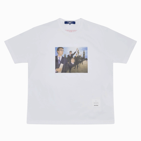 Junya Watanabe MAN Men's The Face Blur T-Shirt White