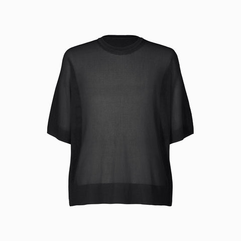 Homme Plissé Issey Miyake Washi Framework-t T-shirt Top Black