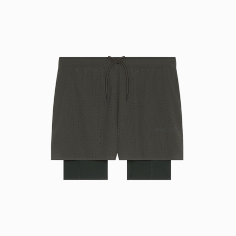 On x POST ARCHIVE FACTION (PAF) Zero 2-in-1 Shorts Molasses / Black