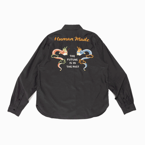 Human Made Rayon Shirt Black