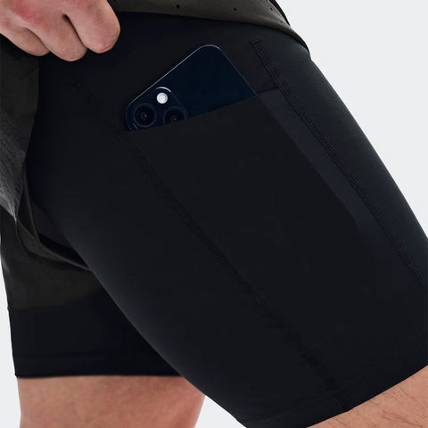 On x POST ARCHIVE FACTION (PAF) Zero 2-in-1 Shorts Molasses / Black
