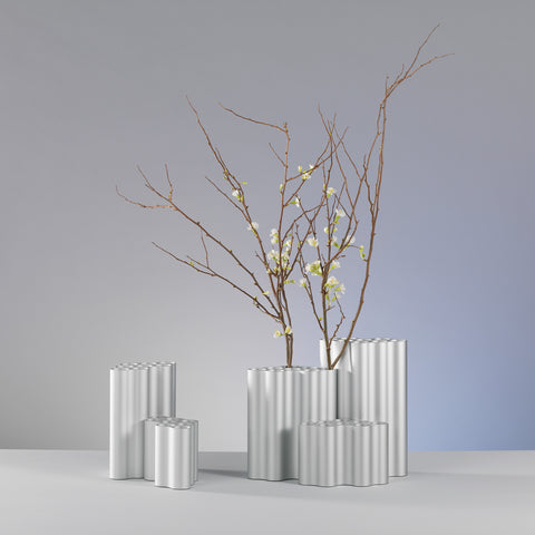 Mozaik Vitra Nuage Vase Large Light Silver
