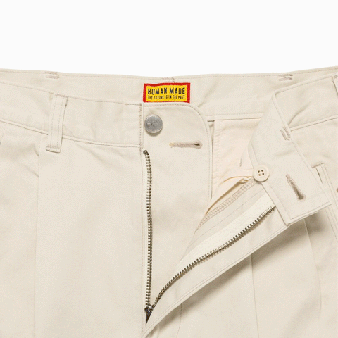 Human Made Wide Chino Pants White