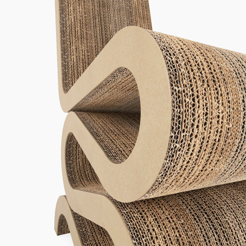 Mozaik Vitra Wiggle Side Chair