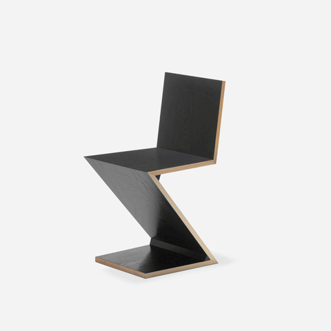 Mozaik Cassina Zig Zag Chair Black