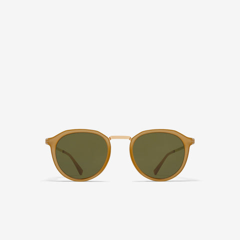 Mykita Paulson A56 Glossy Gold Brown Dark Bro Rawgreen Solid