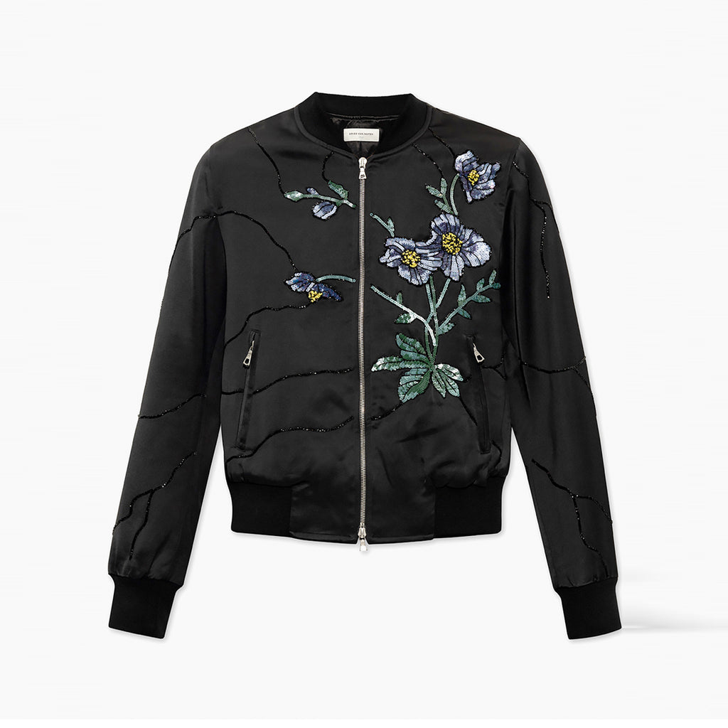 Dries Van Noten Vaksel Bomber Jacket Black – 1290SQM