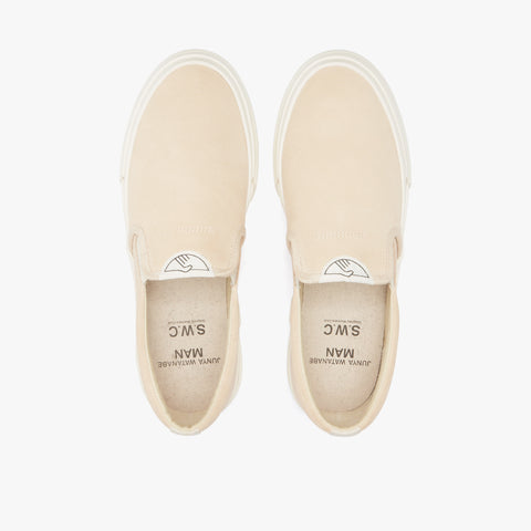 Junya Watanabe MAN x Stepney Workers Club Suede Lister Slip-On Ecru