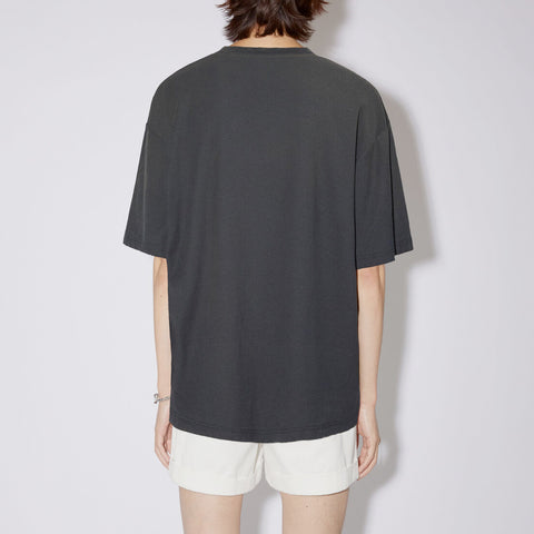 Acne Studios Logo T-Shirt Faded Black