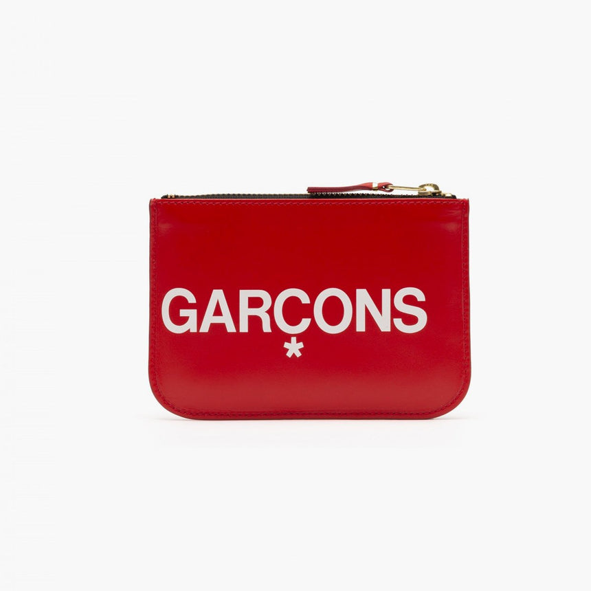 Comme Des Garçons Huge Logo Wallet Red